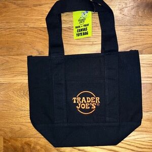 Trader Joe’s Halloween Black Canvas Tote Bag